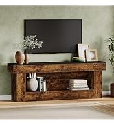 Tribesigns 63-inch TV Stand with Storage, Entertainment Center for 60/65/70 Inches TVs, Rustic Me...