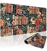 Mcapirivo Vintage Library Floral Large Gaming Mouse Pad 31.5
