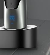 Body Hair Trimmer for Men, Electric Groin Hair Shaver with LED Display, Waterproof Body Groomer C...