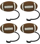 4Pcs Silicone Straw Cover Cap Cartoon Rugby Straw Topper Reusable Drinking Straw Tips Lids Portab...