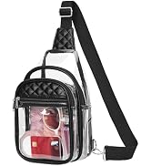 Vorspack Clear Bag for Stadium Events - Crossbody Bag for Women Clear Stadium Bag for Concerts Sp...