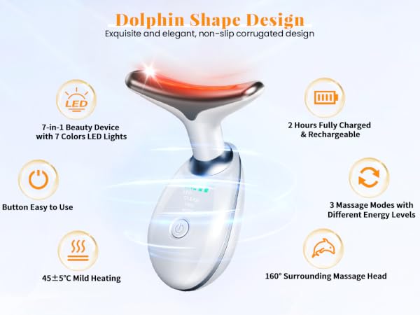 Face and Neck Massager Light Therapy