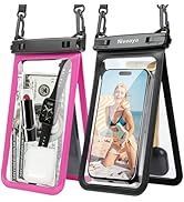 Niveaya Double Space Waterproof Phone Pouch, IPX8 Phone Case with Lanyard for iPhone 17 16 15 Pro...