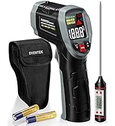 Eventek Infrared Thermometer Gun, [3 in 1] -58°F~1112°F (-50°C~600°C) Digital Laser Temperature G...