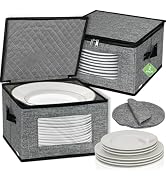 China Storage Containers, 12 Inch Dish Dinner Plate Storage Containers, Hard Shell Quilted Dinner...