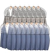 Zilink Clear Shoulder Covers for Clothes (Set of 15) Breathable Clothes Covers Dust Covers for Ha...