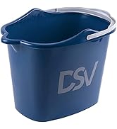DSV Standard Professional 2.3 Gallon (8.5L) Cleaning Bucket | Pour Spout &amp; Comfort-Grip Handle | ...