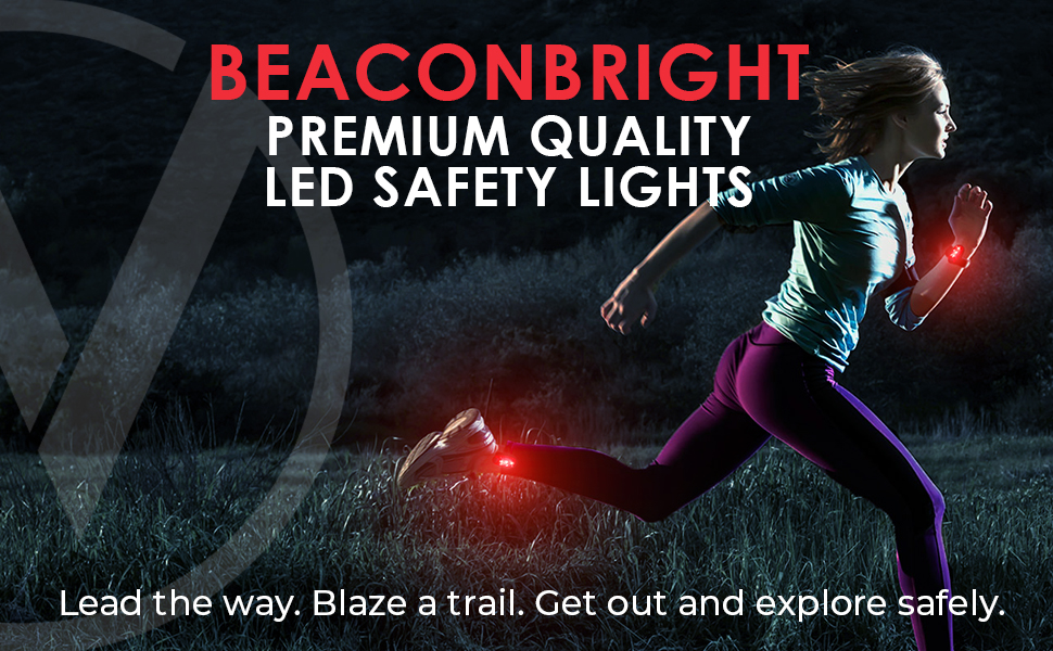 LED Safety Light (2 Pack) + Free Bonuses | Clip On Strobe/Running Lights for Runners