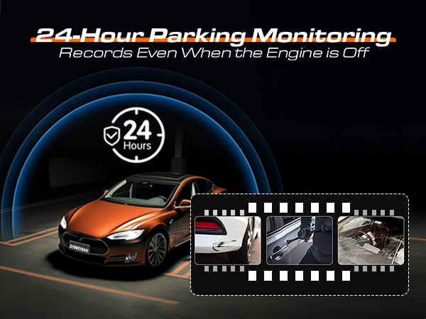 dash cam with 24 hour parking monitoring