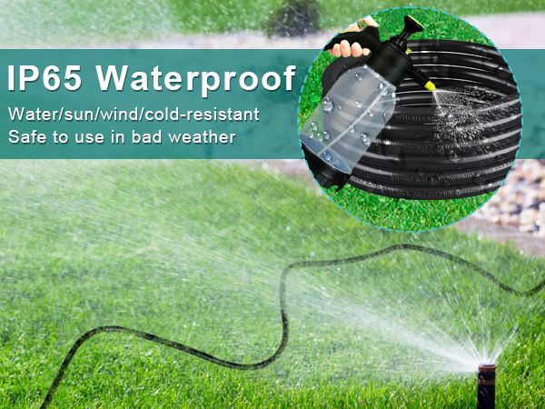 15FT Black Outdoor Extension Cord - SJTW 16AWG Weatherproof Grounded 3Prong Extension Cord