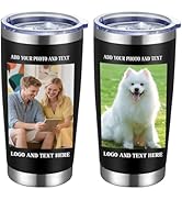 48 Pack Personalized Stainless Steel Tumbler,20oz Custom Water Bottle,Insulated Tumblers with Lid...