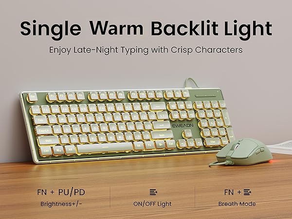 backlit keyboard and mouse