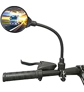RYANGO Bike Mirror, Adjustable Bike Mirrors Handlebar Rearview Mirror, Acrylic Convex Round Bike ...