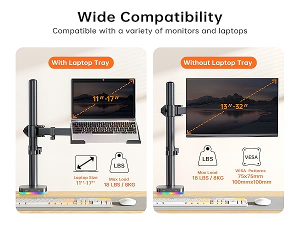 Monitor &amp; Laptop Mount Stand