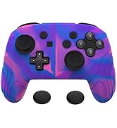 PlayVital Samurai Edition Ergonomic Silicone Skin Protective Case for Nintendo Switch Pro, Soft A...