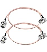 HD-SDI BNC Cable 75ohm TUOLNK BNC Male to BNC Male Right Angle Extension Assembly Cable RG179 20i...