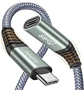AINOPE USB C Extension Cable, (3M/10FT) 10Gbps/USB3.2 Fast Transfer USB Type C Extender 100W/5A C...