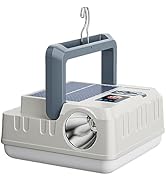 Solar Camping Lantern Flashlights, DIBMS LED USB Rechargeable Hanging Power Bank Waterproof Light...