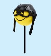 YGMONER Cute Pilot Foam Ball Car Antenna Toppers Exterior Decorations