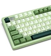 dagaladoo Double Shot PBT keycaps, Cherry Profile Keyboard Key caps, Matcha Green Custom keycaps ...