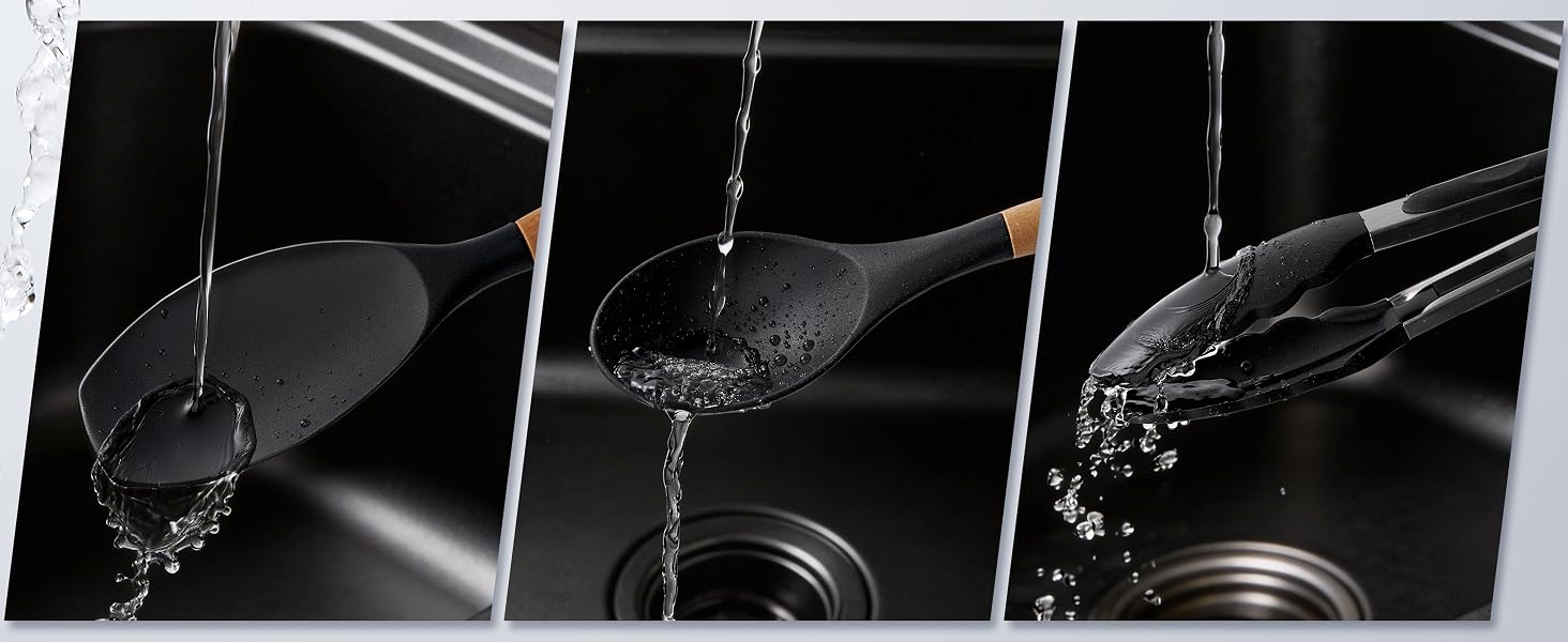 Silicone Kitchen Cooking Utensils Set