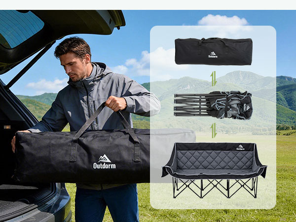 3 person camping couch