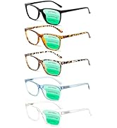 SIGVAN Ladies Reading Glasses Blue Light Blocking Spring Hinge Fashion Pattern Print Eyeglasses f...