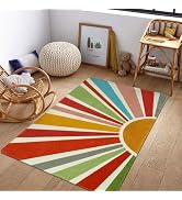 STARUIA Boho Washable Rug 3'x5' Rug Kids Area Rug for Playroom, Colorful Kids Rug for Bedroom, No...