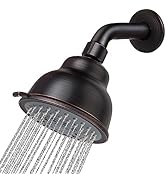 Voolan High Pressure Shower Head with Shower Arm - 5 Function Rain Shower Head - Comfortable Show...