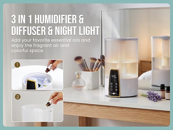 3 IN 1 HUMIDIFIER &amp;amp;amp; DIFFUSER &amp;amp;amp; NIGHT LIGHT