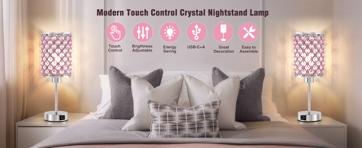 CRYSTAL TABLE LAMP