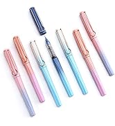 WRITECH Liquid Ink Rollerball Pens Pack of 8, Quick Dry No Bleed Roller Pens 0.5mm Black Pens for...