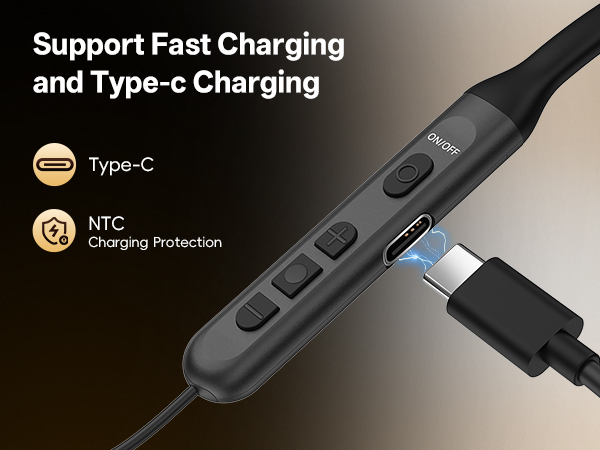 wireless neckband Bluetooth 6.0 earbuds