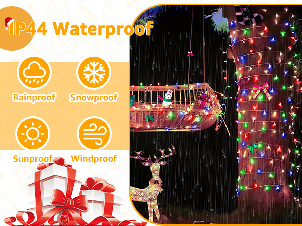 christmas lights outdoor waterproof