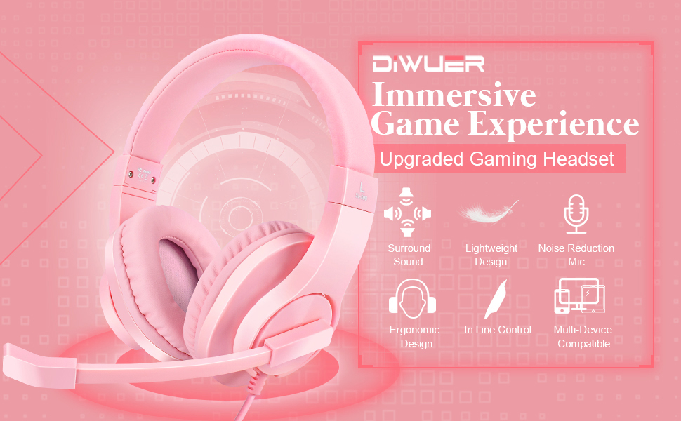 pink headset