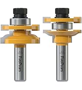 Fivepears Ogee Rail and Stile Router Bits Set 1/2 Inch Shank, 3/8 Inch Cutting Depth, Up to 1 Inc...