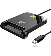 ZOWEETEK CAC Reader USB C, CAC Card Reader Military, DOD Military USB Common Access CAC, Compatib...