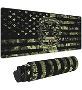 Camo Camouflage American Flag Veteran Gaming Keyboard Mouse Pad Mousepad Huge Extended XL Stitche...