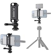 JJC SSD Holder Mount Bracket for Samsung T5 T7 T9, SSD Phone Tripod Mount with Phone Clip Clamp f...