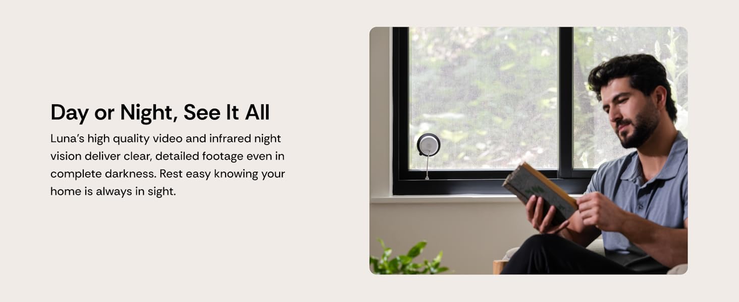 GenAI Motion Detection, Two-Way Talk, Security Surveillance Cameras for room Window