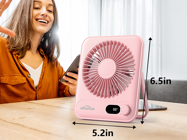 desktop small fan portable desk fans rechargeable battery mini travel essentials quiet women table
