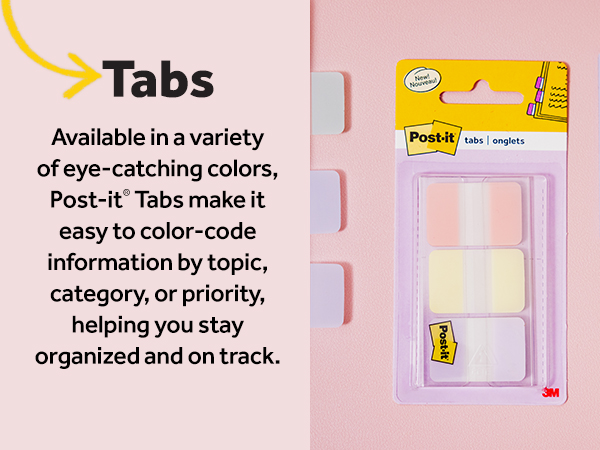 Post-it Pastel Tabs