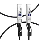 FLYPROFiber 0.5m(1.6ft) SFP+ Cable, 10G DAC Cable, SFP to SFP Twinax Cable, Passive DAC Cable for...