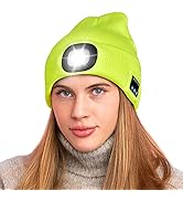 Keains Unisex Bluetooth Led Beanie with Light and Wireless Headphones, Unique Christmas Tech Gift...