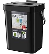 Small Trash Can with Lid Mini Kitchen Hanging Trash Can Tightly Sealed Odor Free, Small Counterto...