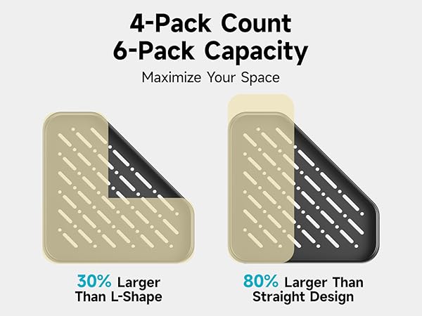 4-Pack Count 6-Pack Capacity maximize your space