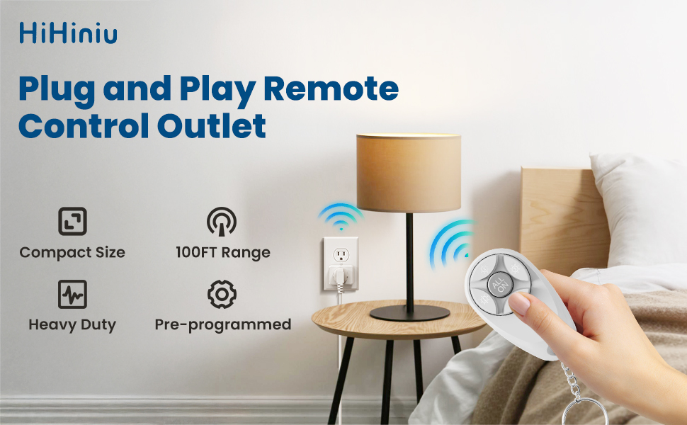 wireless light switch remote control outlet