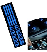 Teybouk Car Control Switch Luminous Sticker, Switch Window Button Sticker, Night Safety Glowing D...