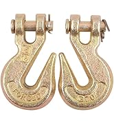 FGJQEFG 5/16 Inch 2Pcs Clevis Grab Hooks Grade 70 Chain Hook 5400 Lbs Working Load Limit for Trai...