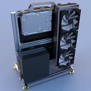 Water cooling installation